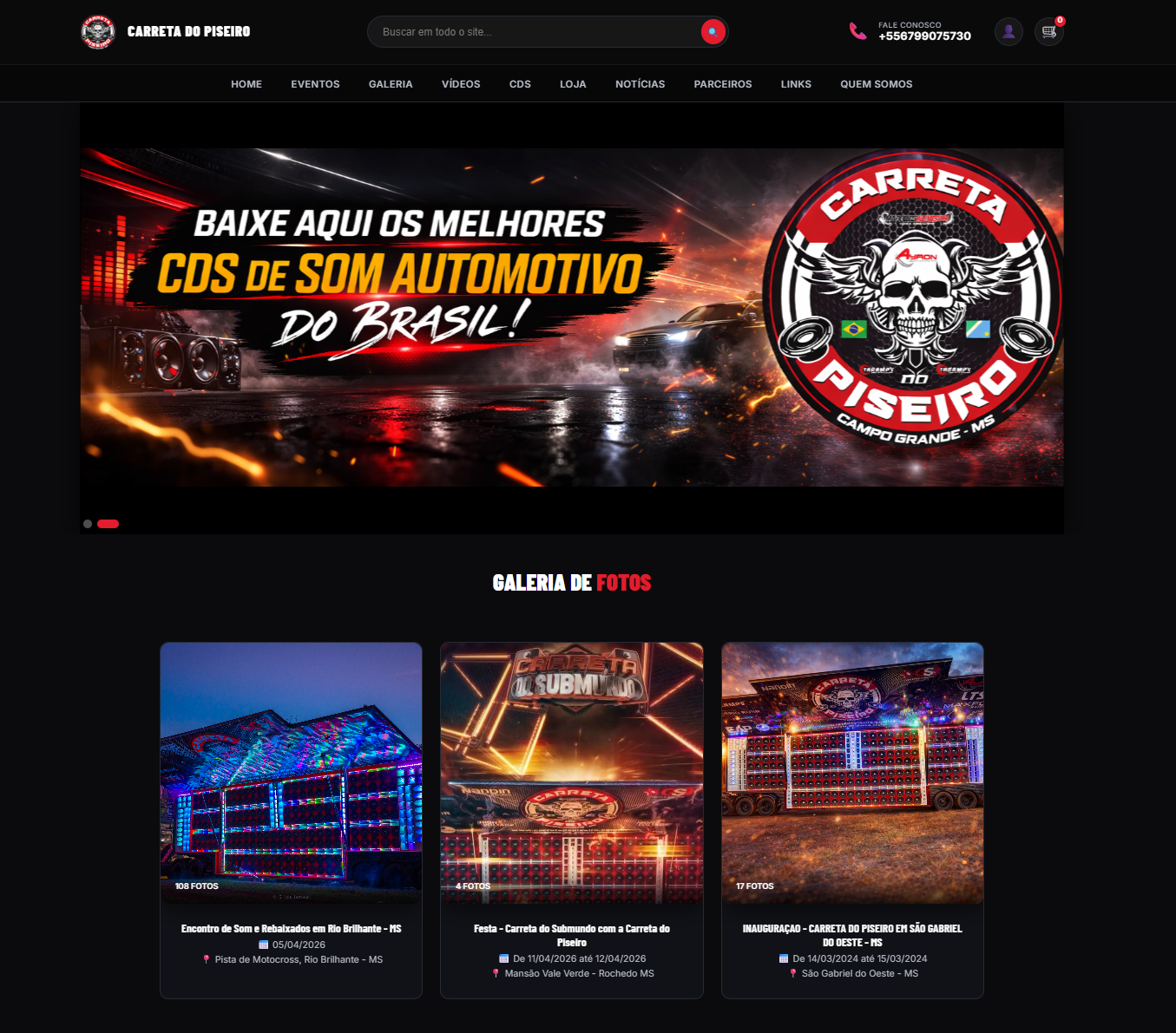 Site Completo para Eventos