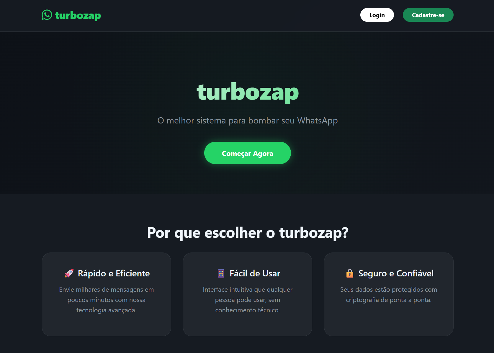 Site Marketing Digitais via Whatsapp